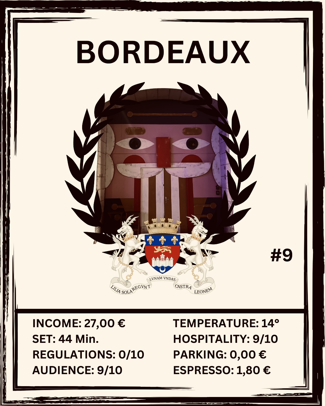 Du betrachtest gerade Day #9 – Bordeaux: There’s a Place for You, You Can Always Return To, at the Lost and Found