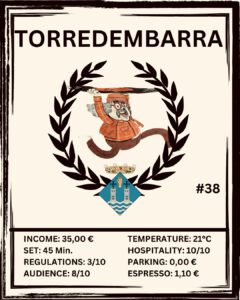 Mehr über den Artikel erfahren Day 38: Torredembarra – Hay un papel? En el pueblo.